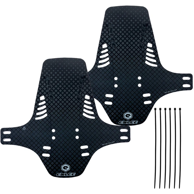CHOOEE Bicycle Fender, PP MTB Mountain Bike Front+Rear Universal Mudguard 2pcs Checkered