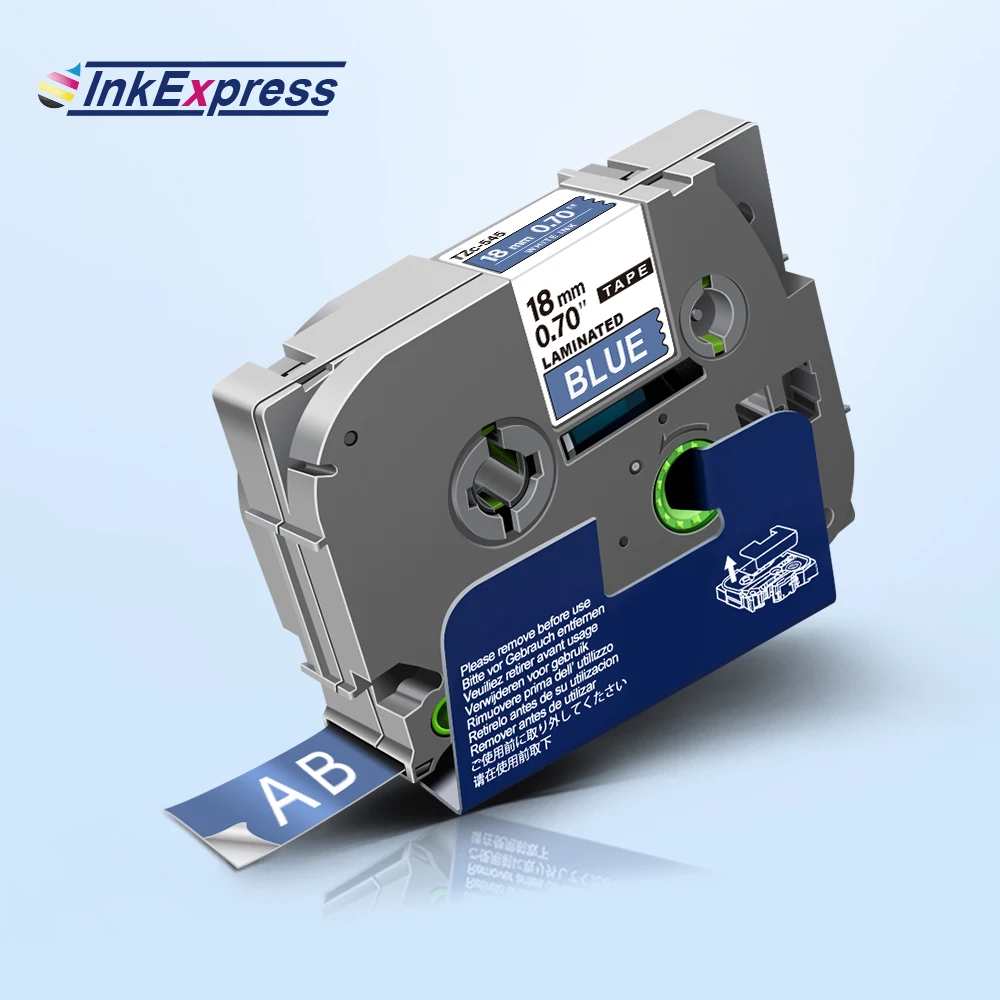 Лента для этикеток InkExpress TZe 545 подходит Brother P Touch Φ TZe545 ламинированная лента 18 мм