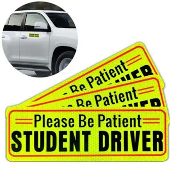 

Driver Magnet Safety Sign Car Vehicle Reflective Sign Sticker Bumper For New Drivers