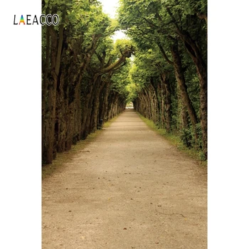 

Laeacco Photo Backgrounds Forest Pathway Green Trees Photography Backdrops Spring Portrait Photophone Photozone For Photo Studio