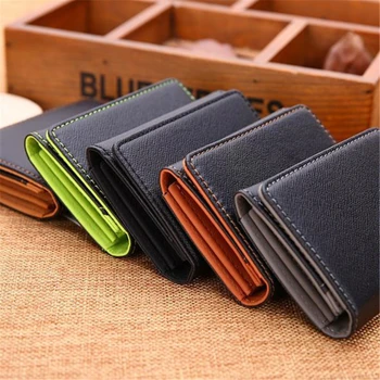 

Wallets Card Holder With Coin Bag Purse Clutch Pu Leather Male Men Solid Square Hasp 2 Unisex Porte Monnaie Femme