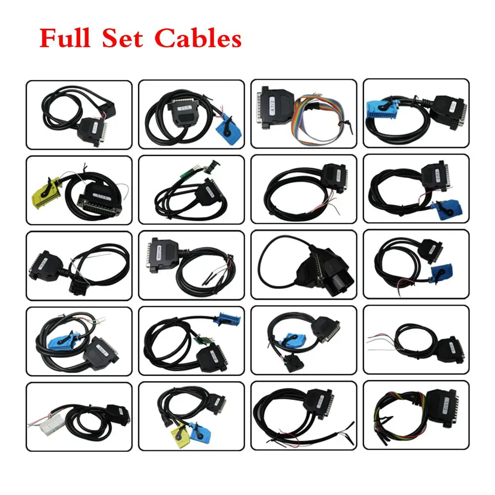 Full Set Cables Only Digiprog3 полный набор Digiprog 3 V4.94 программист одометра DigiprogIII MileageCorrect инструмент для многих автомобилей с вилкой EU/US - Цвет: Full Set Cables Only