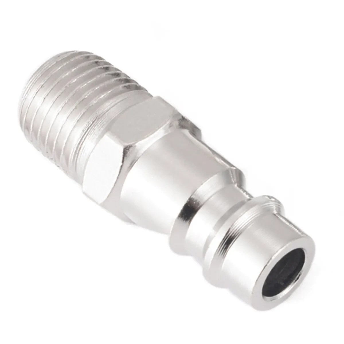 5pcs Nickel-plated Iron Euro Air Line Hose Fittings Compressor Connector Quick Release 1/4" BSP Set with Corrosion resistance