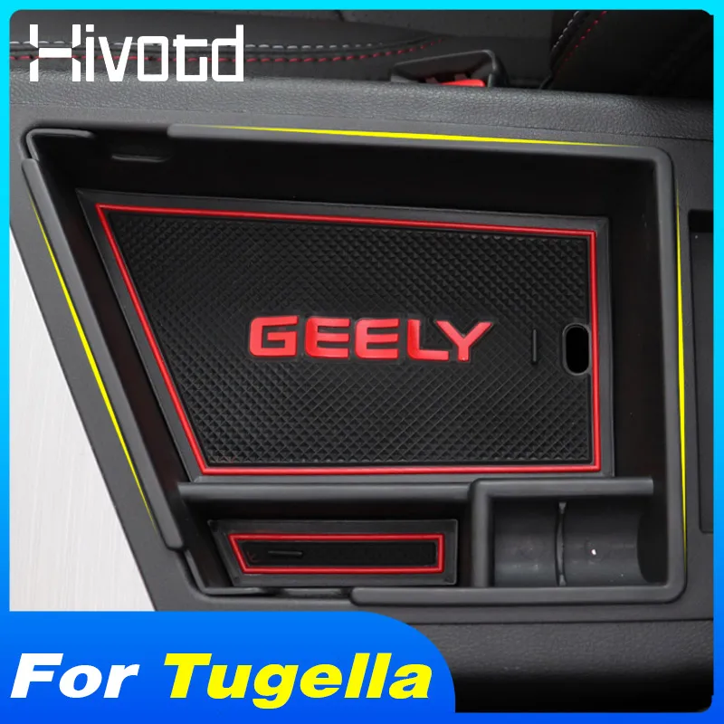 Hivotd For Geely Tugella Xingyue FY11 2021-2019 Car Central Control Storage Box Armrest Organizer Tray Interior Case Accessories |