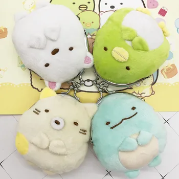 

Anime Sumikko Gurashi Corner Bio Mini Plush Coin Storage Purse Kids Cartoon Card Bag Soft Stuffed Toys Lovely Animal Clip Wallet