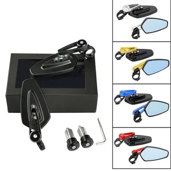 

Universal CNC Motorcycle 22mm 7/8" Cnc Motorcycle Mirror Bar End Side Rear View Mirrors Motorbike Bike Handlebar Mirror Blue Red