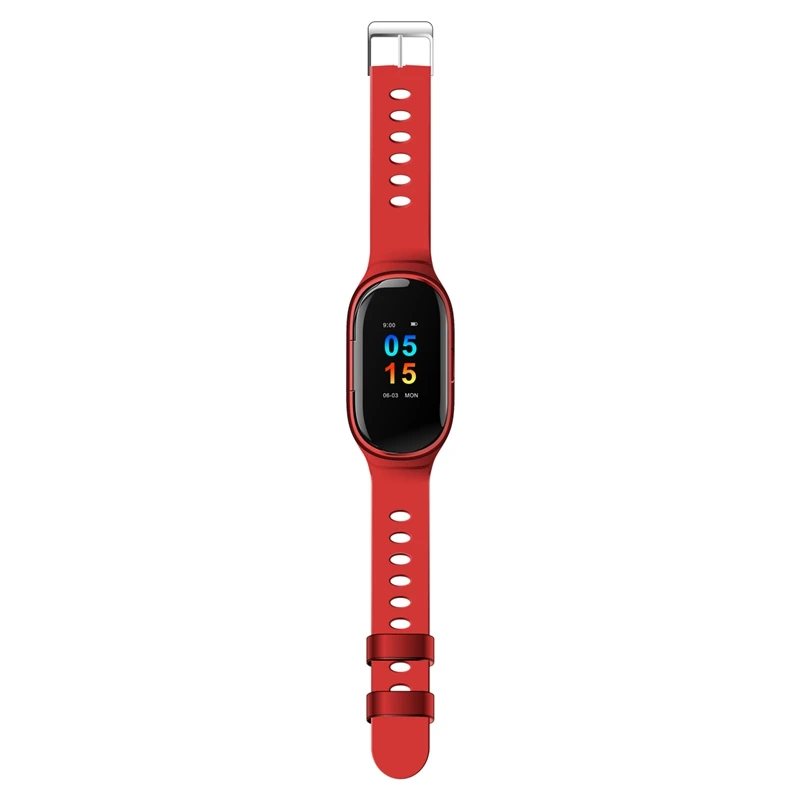 Red MFS M1 Смарт-часы для женщин и мужчин с Bluetooth наушниками, монитор кровяного давления, спортивные Смарт-часы, Android IOS - Цвет: Red