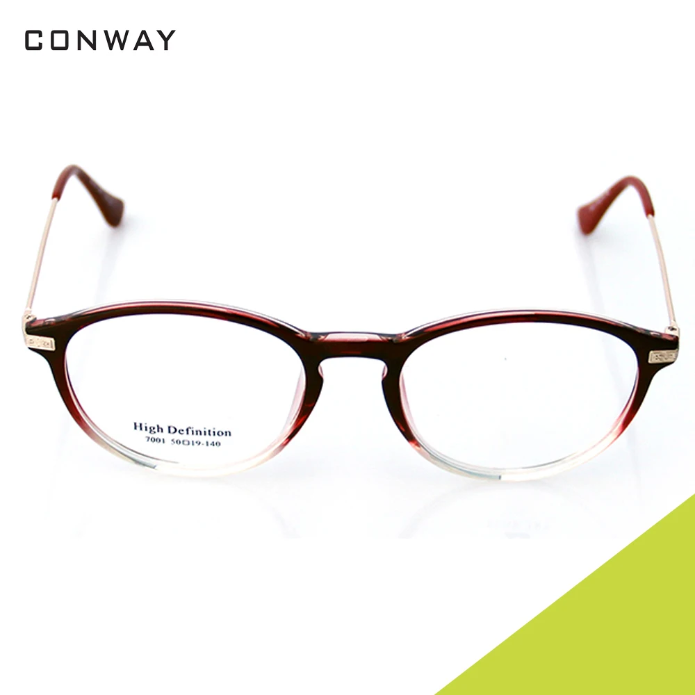 Conway, ретро круглые очки, оправа для женщин, без рецепта, прозрачные линзы, очки, круглые очки, очки, ультра легкие, TR90
