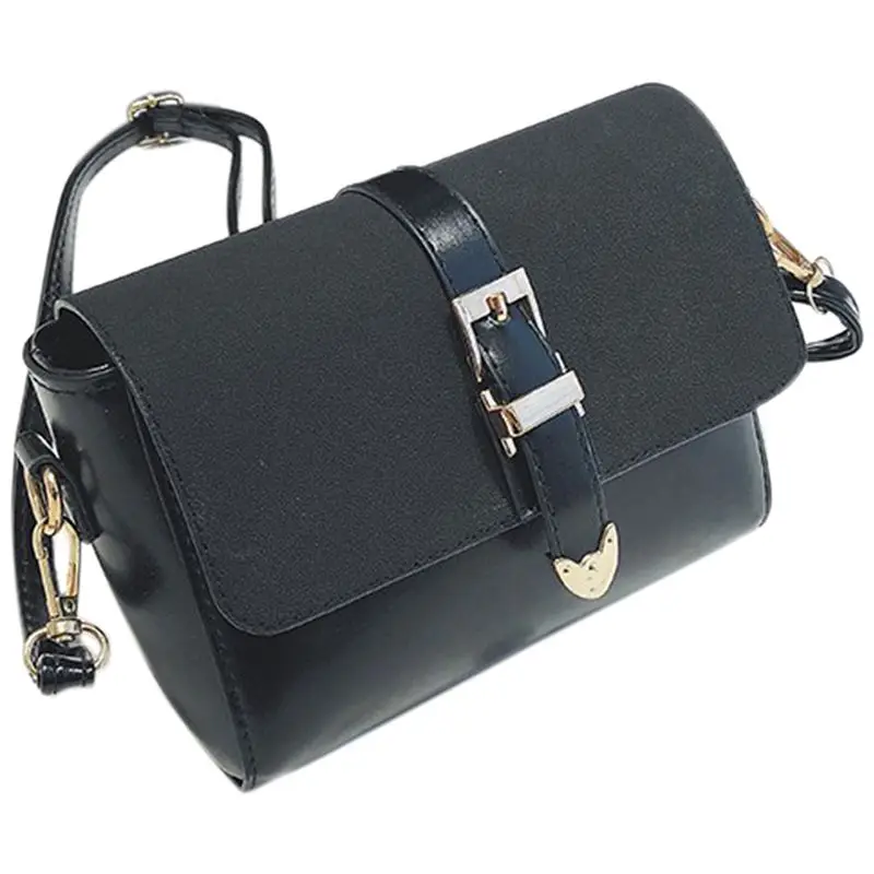 

NEW-New Crossbody shoulder bags Luxury Brand Cute Vintage Purse Bag PU Leather Messenger Bag(black)