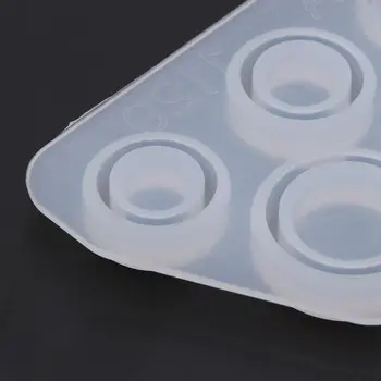 

Flat Rings Mold Collection Handmade DIY Making Ring Jewelry Silicone Mold Crystal Epoxy Mould 24BC