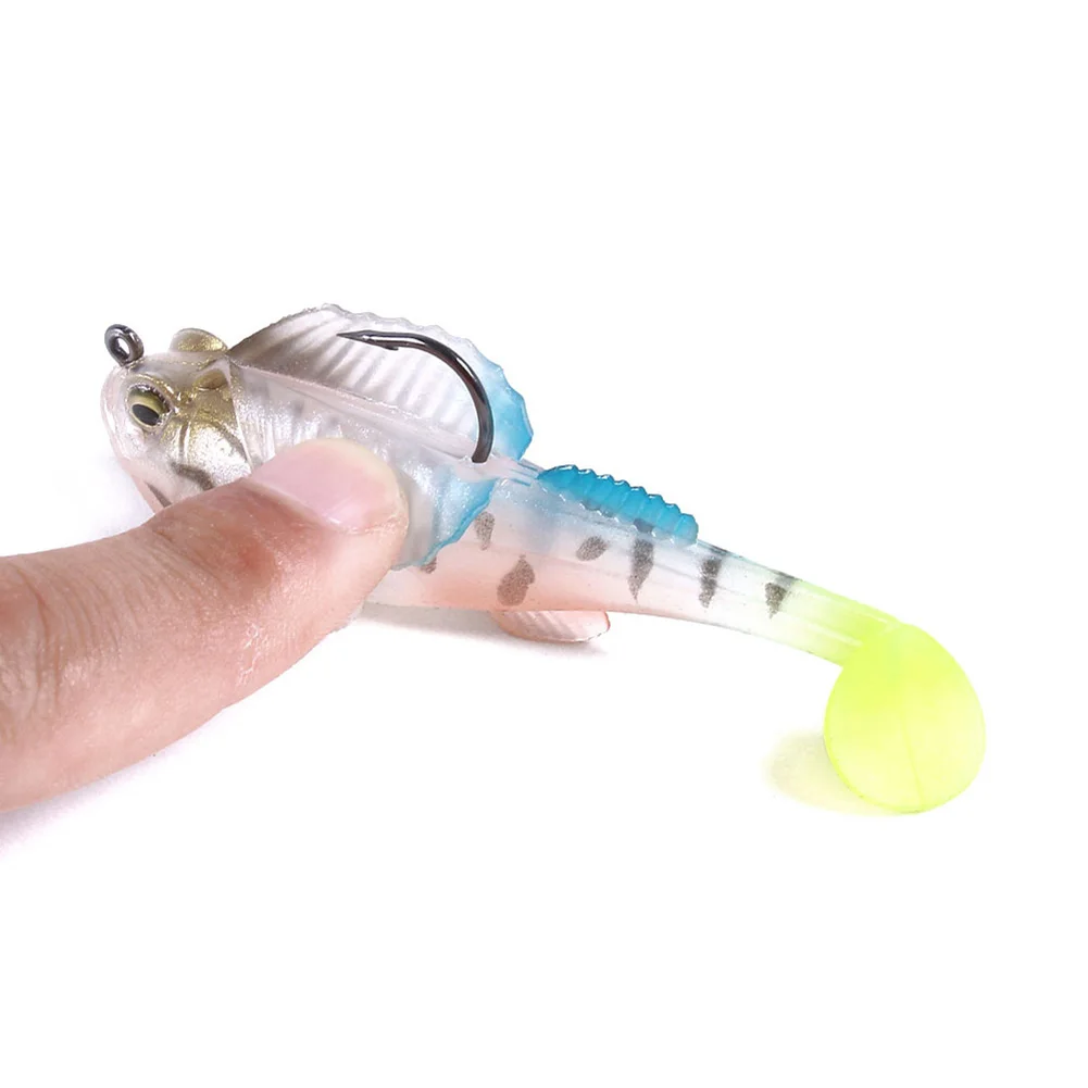 Новое поступление 7 см 14 г Megabass темное спальное место мягкое тело Swimbait глубокий бег весло хвост Swimbait Прямая поставка