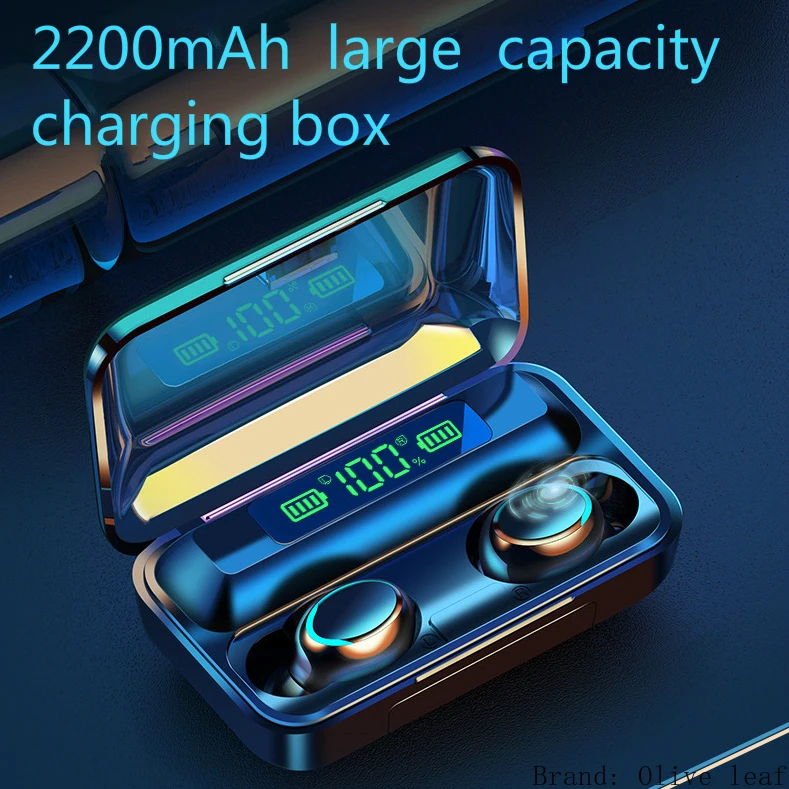 2200 мАч 5 0 bluetooth-наушники/беспроводные наушники/TWS спортивная Гарнитура наушники с