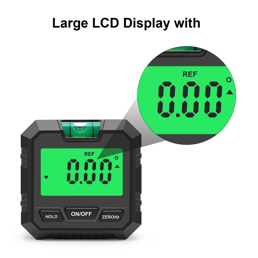 Digital Level Angle Gauge 90&deg; Mini Measuring Digital Inclinometer With Magnetic Base Electronic Universal Bevel Protractor digital angle protractor level gauge angle measuring tool angle protractor digital angle meter digital inclinometer digital level