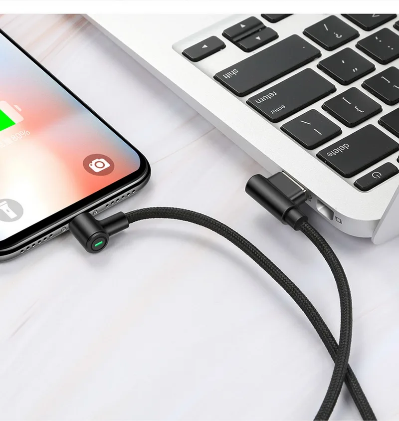 USB кабель для iPhone, MCDODO светодиодный кабель для быстрой зарядки данных для iPhone XS Max XR X 8 7 6 6S 5S iPad шнур для зарядки мобильного телефона
