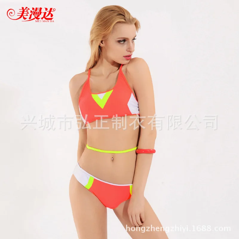

2017 New Style Hot Sales Bikini Mixed Colors Split Type Bikini Swimsuit Sexy Beach Hot Springs WOMEN'S Swimsuit