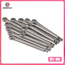 Pin Fastening-Pins Link M1-M2-Cotter U-Shape Carbon-Steel Open 50pcs Elastic Zinc-Plated