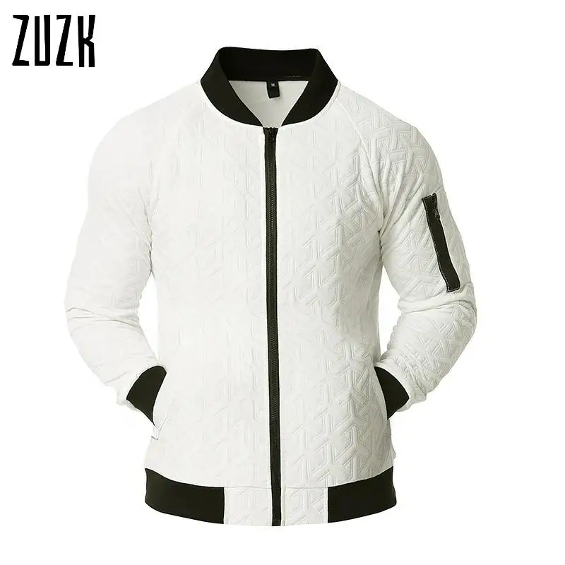 

Mens Jackets Solid Color Zipper Outwear Bomber Jacket Men Basketball Chaqueta Hombre US SIZE