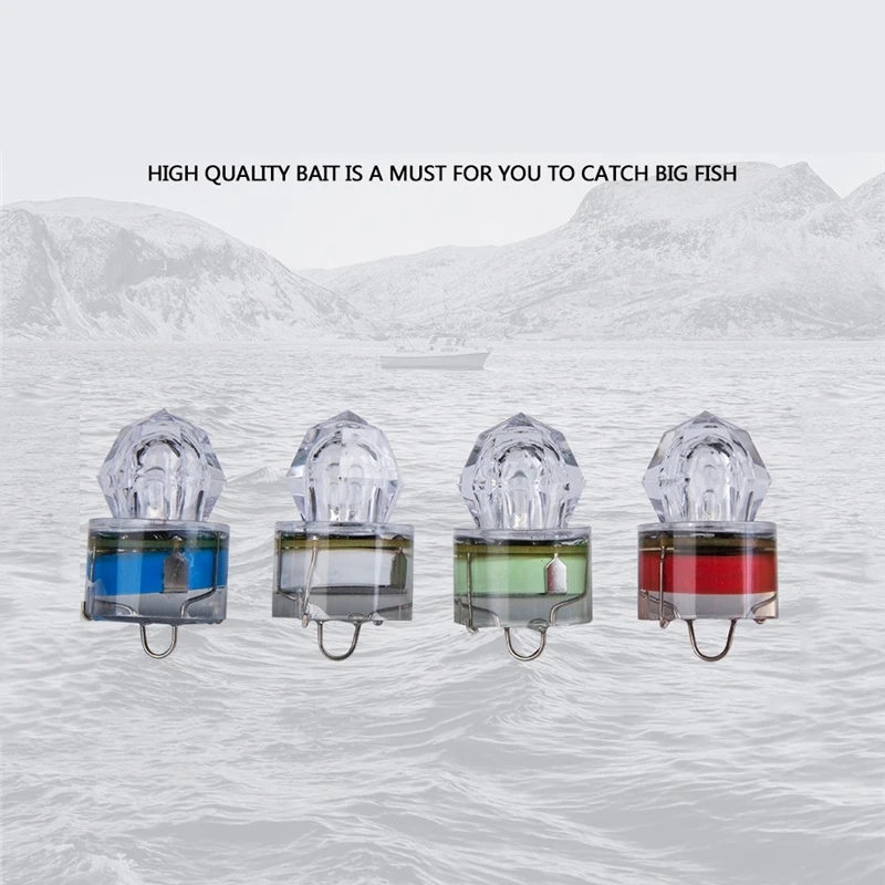 

ABS LED Waterproof Fishing Bait Light Flashing Lamp Bait Lure Squid Strobe Light Fishing Tool LED Deep Drop Underwater Fish Lure