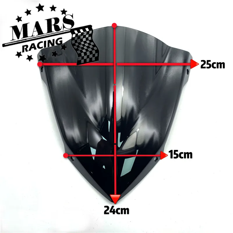 Подходит для YAMAHA MT 03 MT03 2020 2021 MT25 25 мотоциклетный ветровой экран Алюминиевый