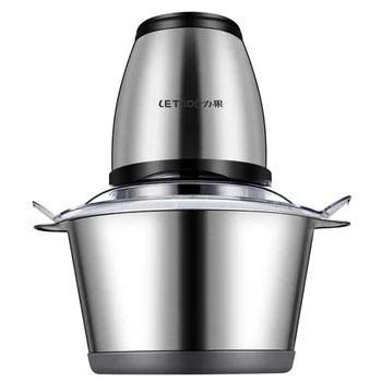 

Automatic Stainless Steel Meat grinder 1-speed Electric Processor Slicer Pepper Garlic Mincing Machine