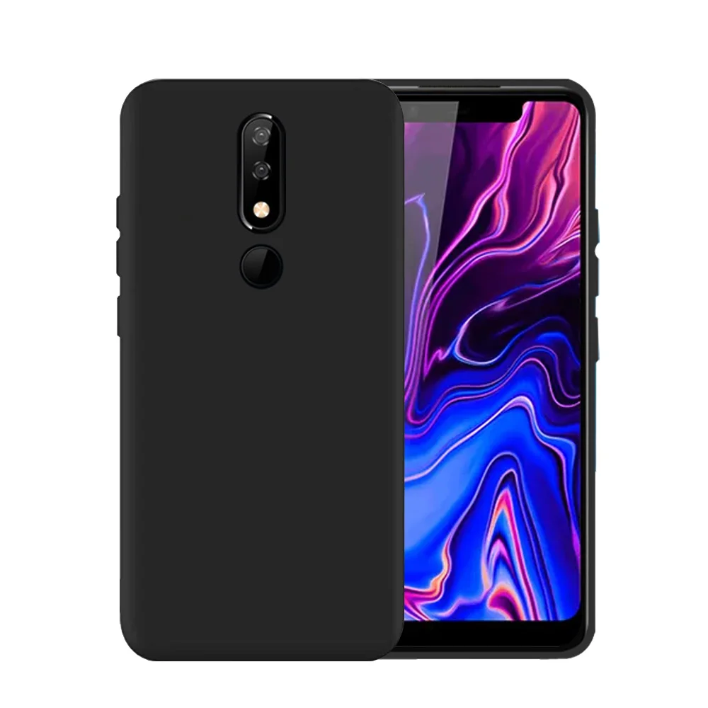 Для BQ 5732L Черный силиконовый чехол из ТПУ для Aurora SE однотонная цветная | Бамперы -4000603849724