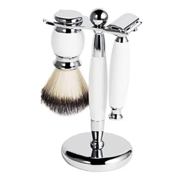 

Men's Retro Manual Razor Set Razor Shaving Brush Shaving Brush Rack Portable For Travel Durable