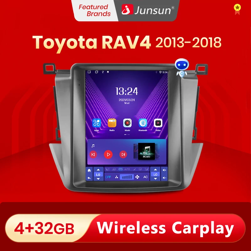 Мультимедийная система Junsun для Toyota RAV4 Rav 4 2013-2018 4G 2DIN | Автомобили и мотоциклы