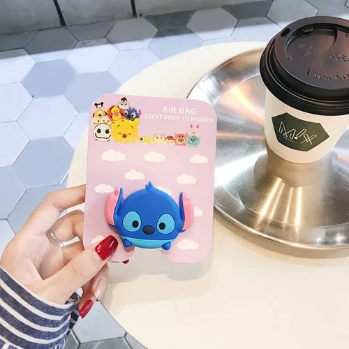 Stitch Универсальный держатель для мобильного телефона, подставка, держатель для телефона, кронштейн, расширяющийся палец, рисунок сакуры, Момоко, стежок для xiaomi redmi note 6 7 - Цвет: Stitch
