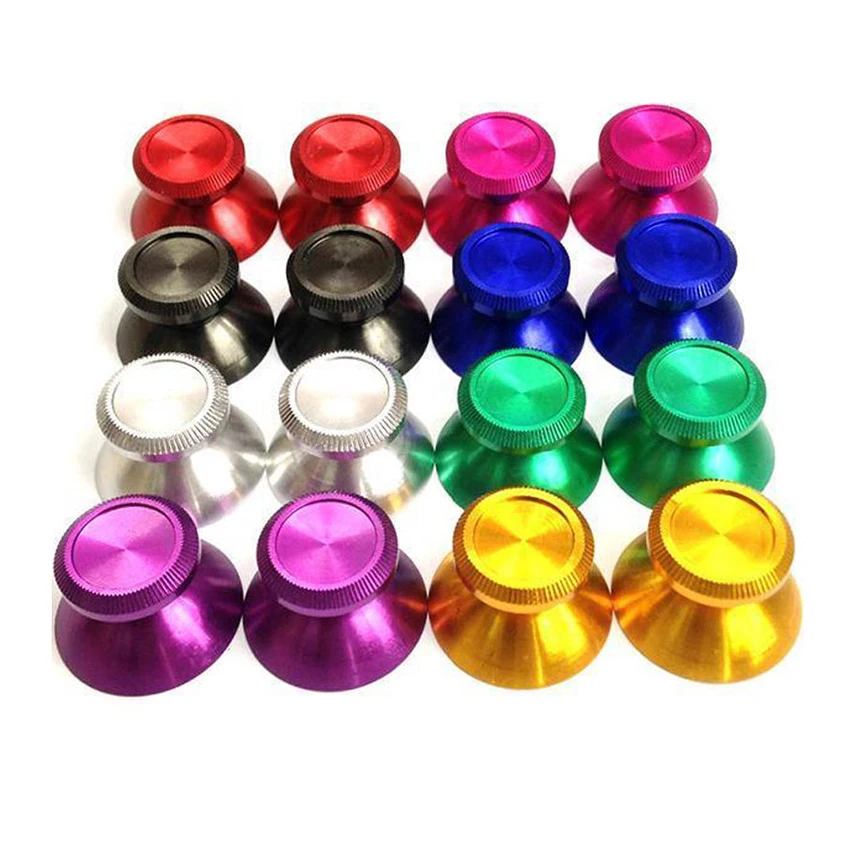 2PC Metal Joystick Grip Cap Analog Thumb Stick Cover For PS4 Xbox One Gamepad Controller Thumbstick Replacement
