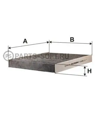 FILTRON K1079A K 1079A_фильтр салона угольный\ Audi A2 VW Polo Skoda Fabia 1.2i/TDi-1.9TDi/SDi 00 | Автомобили и