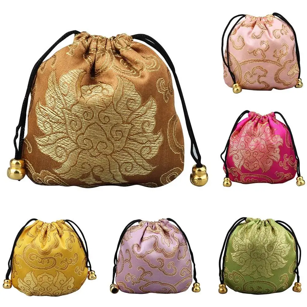 Sac de rangement de style chinois pour bijoux pour femmes, étui à colliers de la présidence, sac à bijoux de proximité, étui à bijoux multi-documents