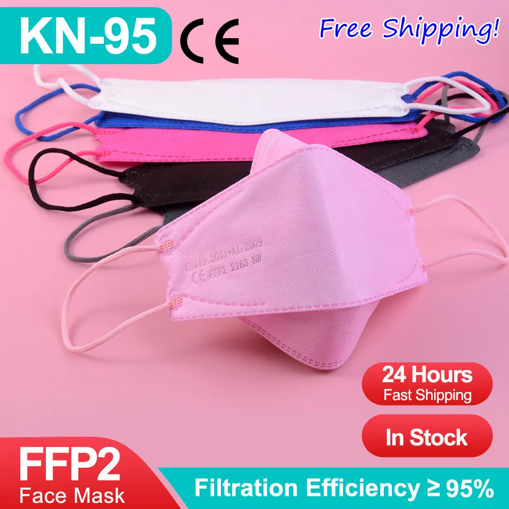 Pink FFP2 Face Mask For Adult -3D2204