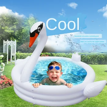 

Factory Direct Ins Hot Selling Inflatable White Swan Pool Children's Inflatable Pool Baby Swimming Pool Can Be Sent on Behalf