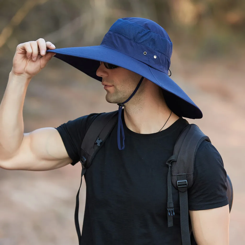 Wide Brim Bucket Hats Waterproof 
