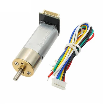

100KHz DC6V-12V CHR-16G-050 Gear motor With Code disk hall encoder A B phase