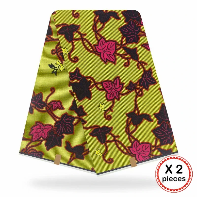 Анкара африканская ткань 12 ярдов Хлопок нигерийский стиль швейная африканская вощеная ткань принтом Гана для свадебного платья 11022