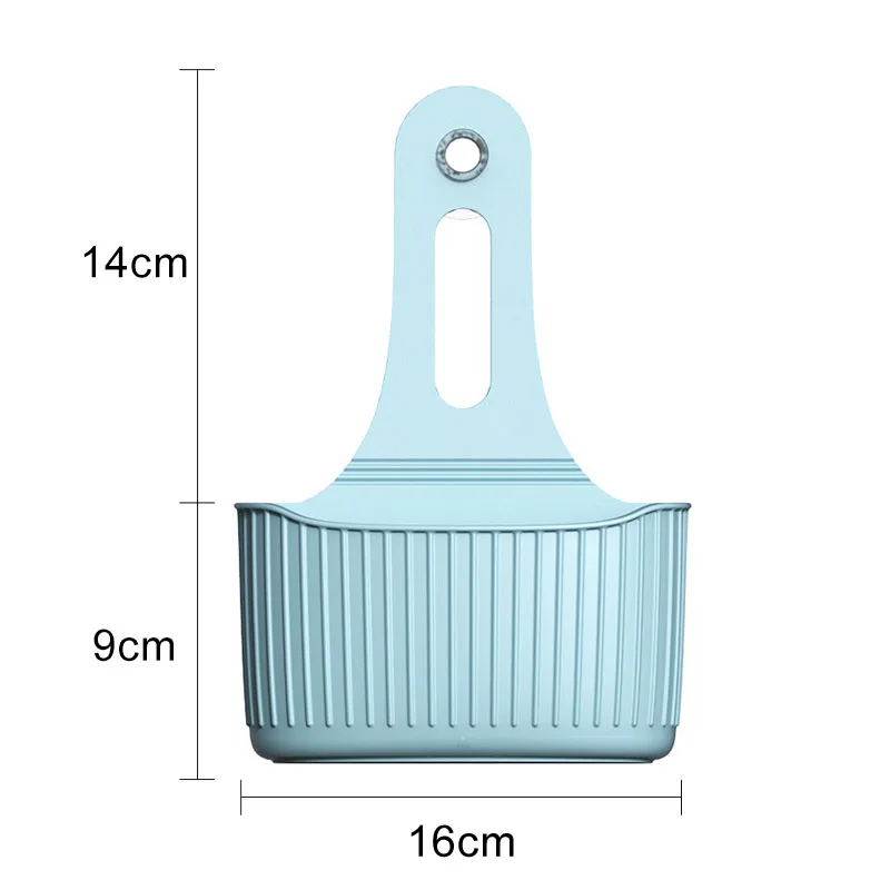 Пластиковая бесшовная корзина для хранения слива на присоске, настенный сливной мешок, корзина для ванной, стеллаж для хранения инструментов, держатель для домашней кухонной раковины - Цвет: 1
