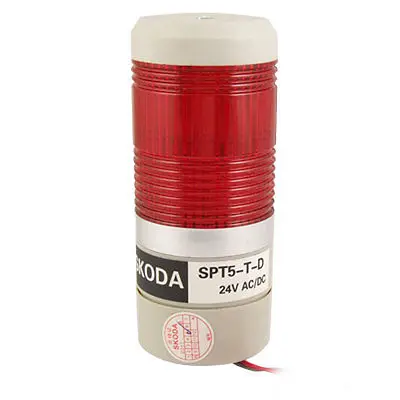 

AC/DC24V Red LED Industrial Tower Signal Light Safety Alarm Stack Lamp Bulb