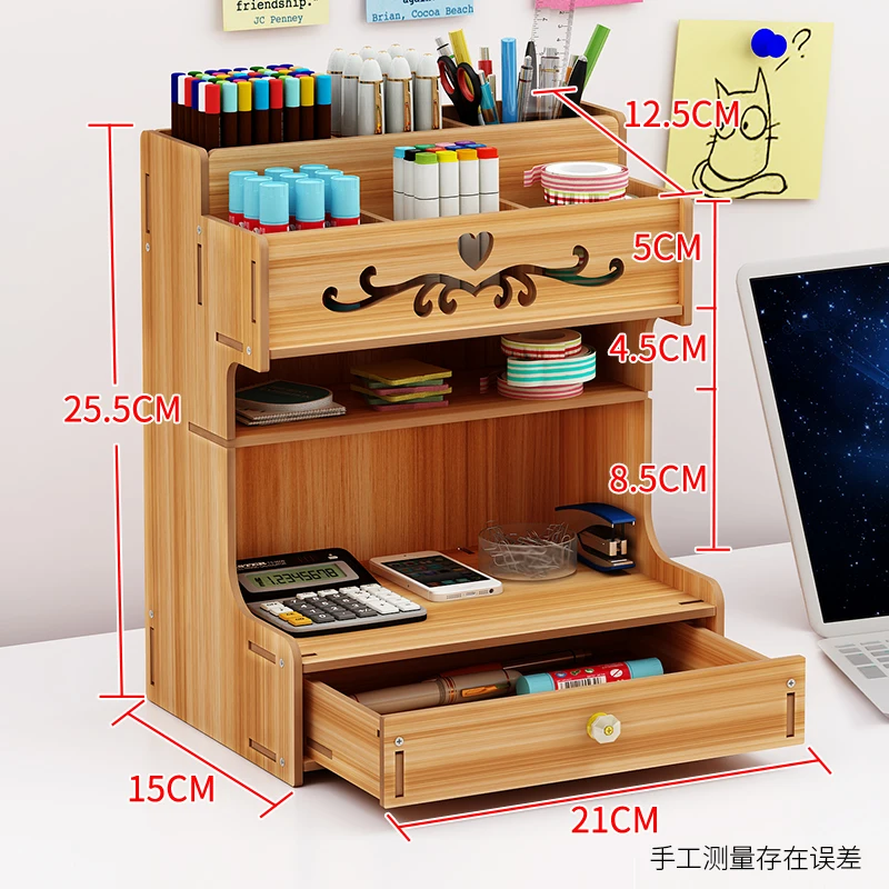 Goede Pen creatieve leuke leren blogger multifunctionele opbergdoos office desktop persoonlijkheid ornamenten pen houder organizer