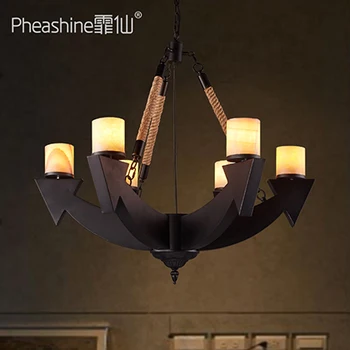 

Loft Industrial decoration clothing store theme bar creative lighting American Creative Iron Chandelier