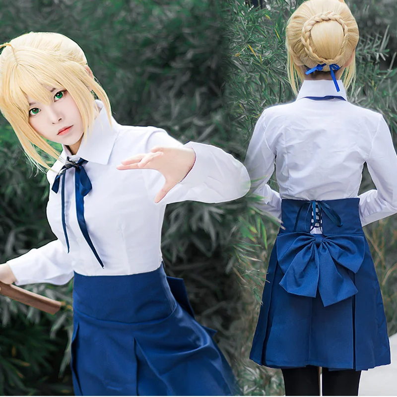 Женская японская игра-аниме Fate Stay Night карнавальный костюм школьная форма для