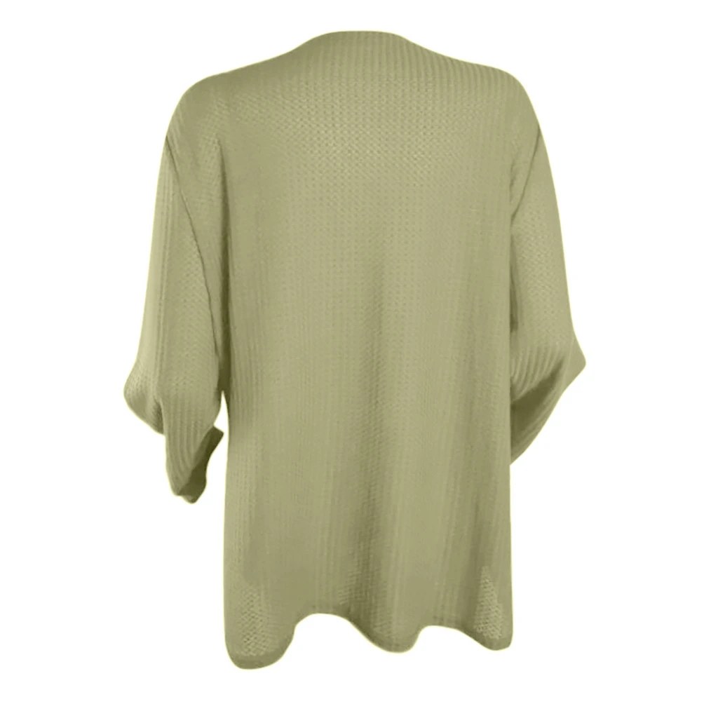 JAYCOSIN Chiffon Blouse Womens Casual Long Sleeve Autumn Knot Waffle Knit Tunic Blouse Cute Shirts Tops Winner Girl Lady 729