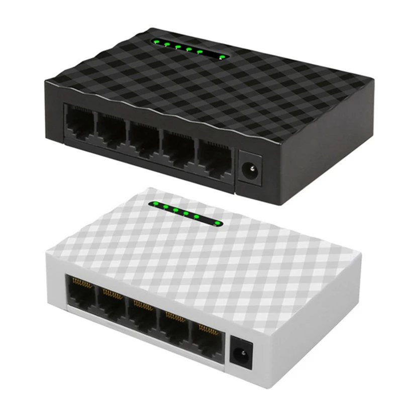 Коммутатор сетевой 4-проводной RJ45 Gigabit Ethernet 5 портов 1000 Мбит/с | Компьютеры и офис