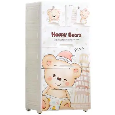 

M8 Thicken Drawer Storage Box Baby Toy Plastic Combination Wardrobe Children's Bedroom Baby Clothes Compartment