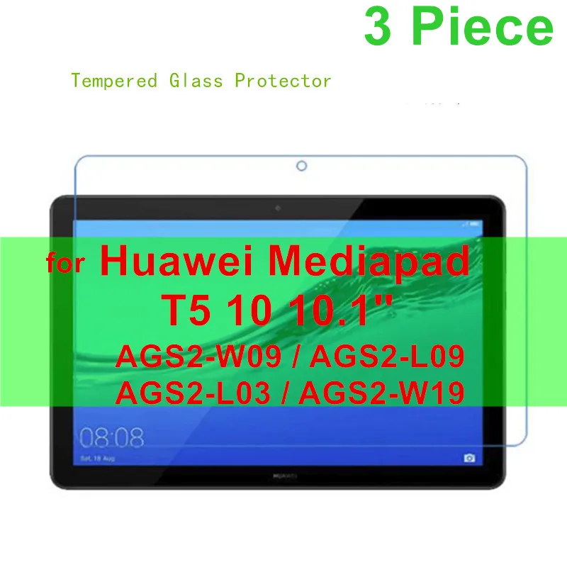 3 шт Протектор Стекла для huawei MediaPad T3 10 AGS-W09/AGS-L09 9," протектор экрана для huawei Mediapad T5 10 AGS2-W09/L09 - Цвет: for Huawei T5 10