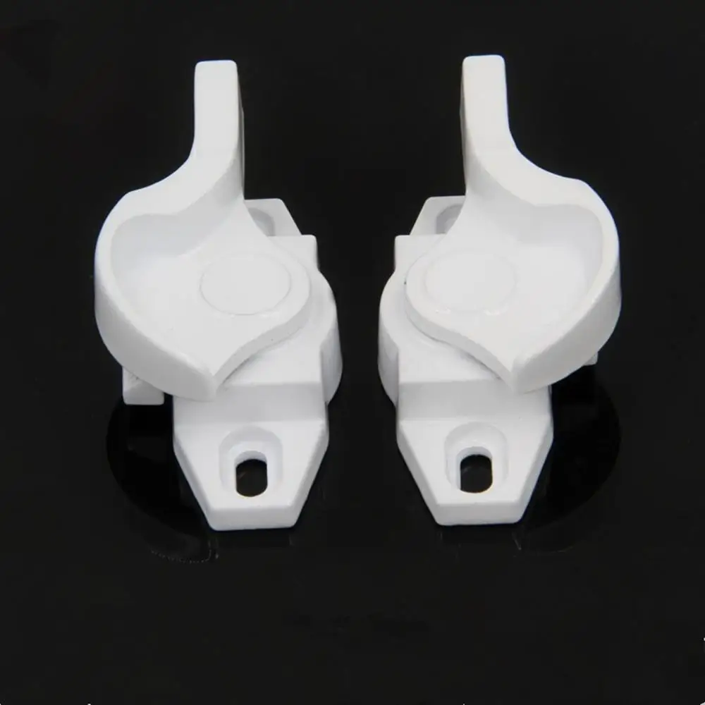 2pcs Zinc alloy Window Latch crescent lock sliding doors Lever Handle Sweep Latch Home Security Lock hardware accessories