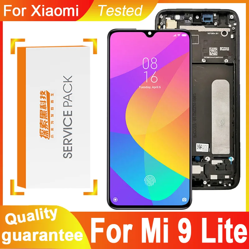 100% протестированный OLED-дисплей 6 39 дюйма для Xiaomi Mi 9 Lite ЖК-дисплей сенсорный экран