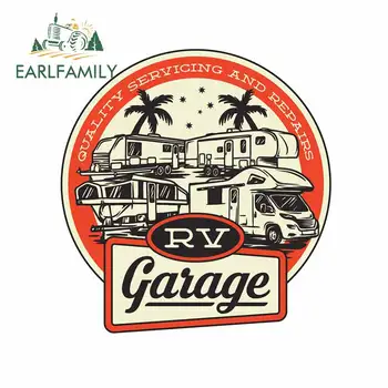 

EARLFAMILY 13cm x 12.3cm for RV Gaiage Car Truck Decal Bumper Window Personality Creative Sticker Waterproof Scratch-proof Decor