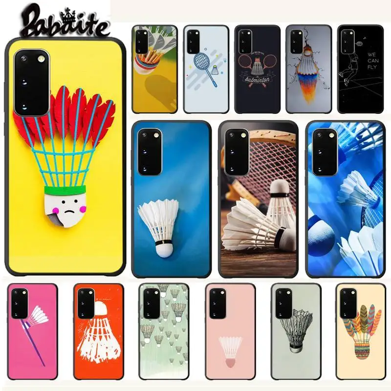 Babaite Sport Badminton Art Luxury Phone Case Funda For Samsung Galaxy S9 S10 S20 Plus Note8 Note9 Note10 A80 Cases Coque | Мобильные