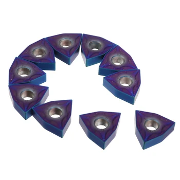 

10Pcs/Box Carbide Inserts HRC45 WNMG080404 Carbide Insert CNC Cutting Blade For WWLNR/L MWLNR/L Turning Tool Holder Boring Bar